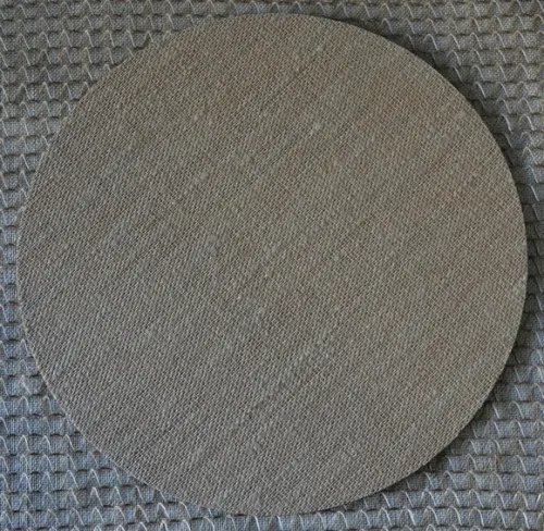 Sousplat mdf com Tela de Juta