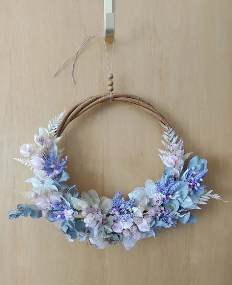 Guirlanda com Lavanda Desidratadas