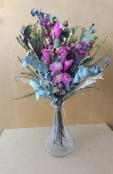 Arranjo com Flores Desidratadas (acompanha o Vaso)
