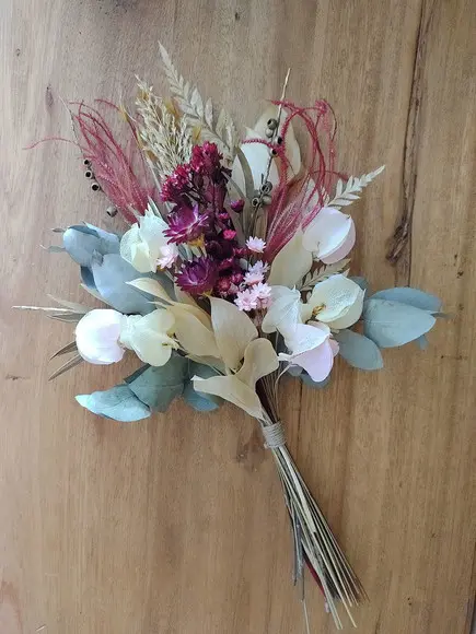 Mini Buque com Flores Desidratadas - Marsalal (35cm)