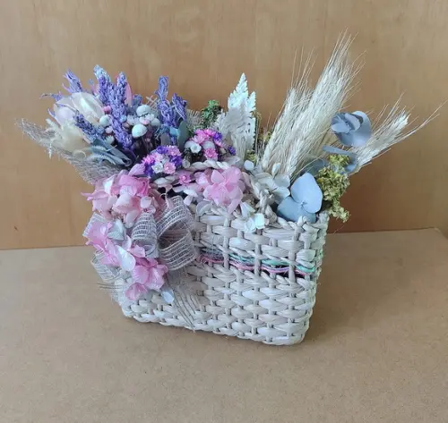 Sacolinha com Flores Desidratadas