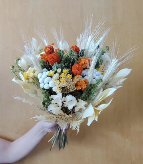 Buque Flores Desidratadas - Laranja