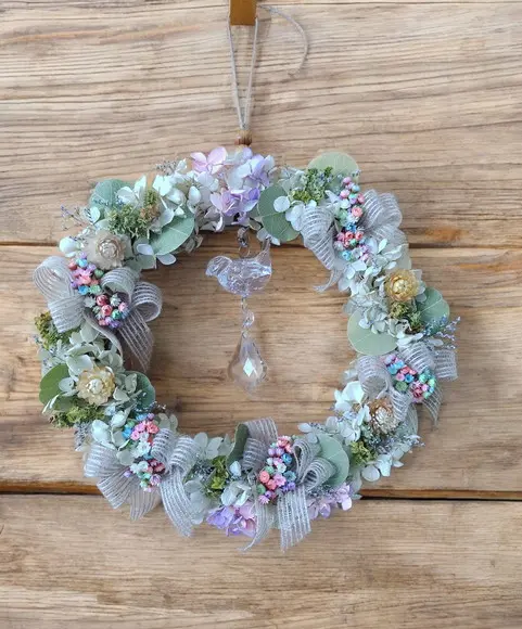 Guirlanda Dia-a-dia com Hortensias (30cm)
