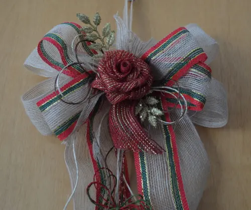 Laço Duplo para Porta - Natal Tradicional