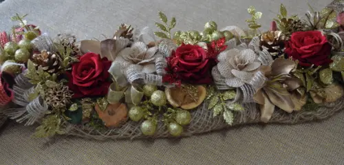 Centro de Mesa - Rosas Vermelhas