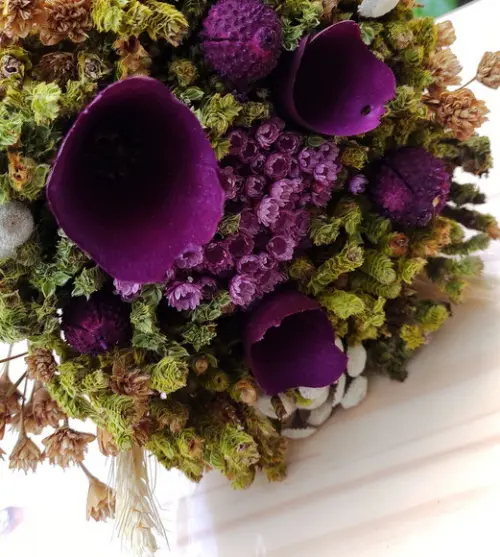 Buquê Flores Desidratadas - Uva