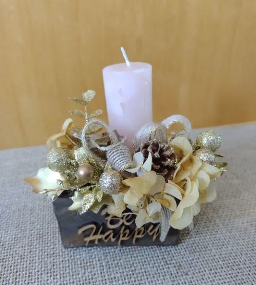 Arranjo de Natal no Toquinho com Mensagem