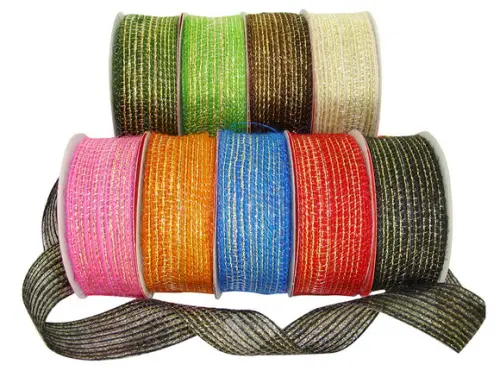 Fita de Juta com Ouro 7538 | 3,8 cm