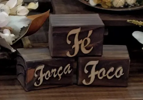 Toquinho com Mensagem: Força, Foco e Fé
