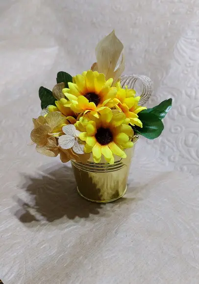 Arranjo mini girassol