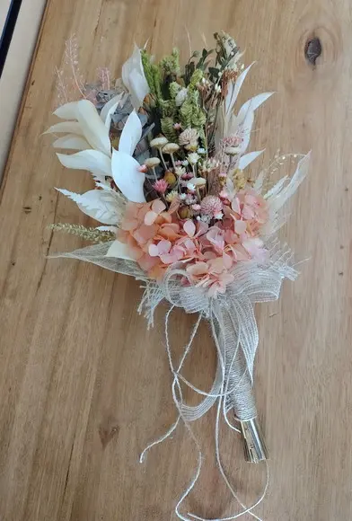 Buque de Noiva m - Hortensias Rosé