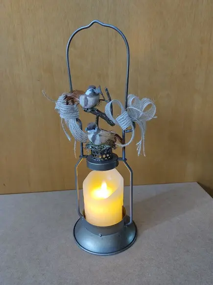 Luminária com vela lef