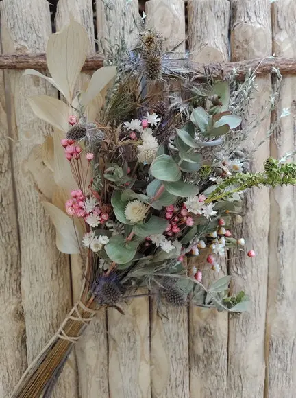 Buquê Flores Desidratadas - Toque de Salmão