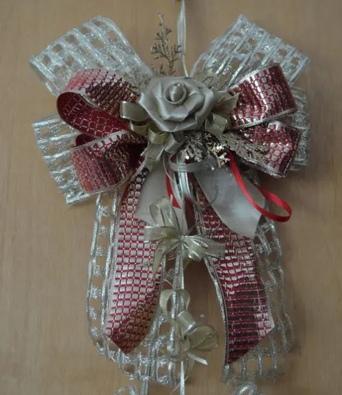 Laço para Porta - Natal Dourado