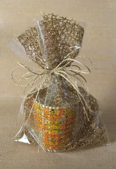Embalagem de Juta - 20x30cm (Especial Ouro)