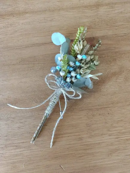 Lapela Floral - Azul