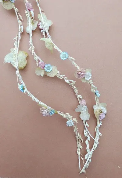 Fio Decorativo Com Flores Secas