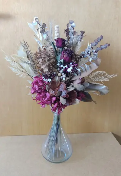 Arranjo no Vaso de Vidro (55cm)