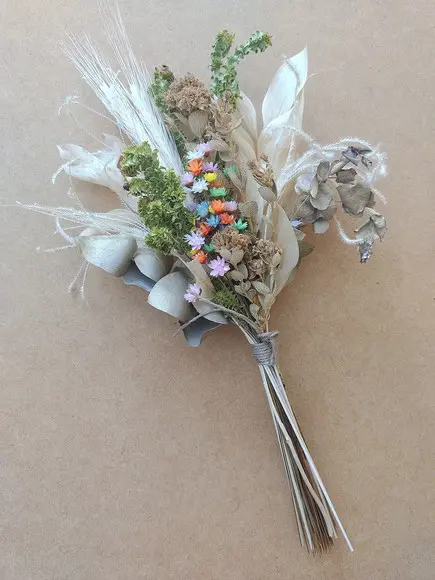 Mini Buque Flores Desidratadas (30cm)