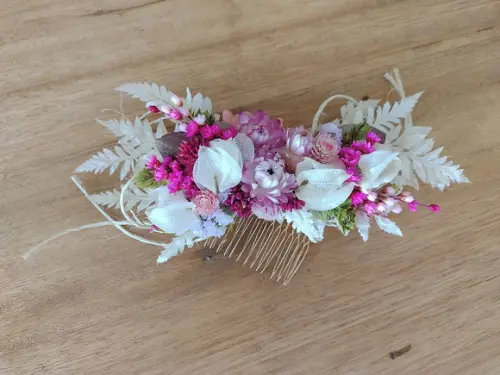 Pente Decorado - Pink
