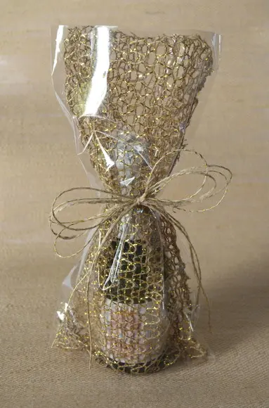 Embalagem Juta 15 x 30cm - Especial Ouro