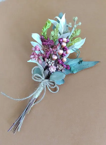 Lapela Floral - Marsala