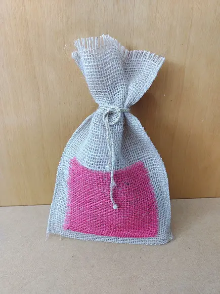 Embalagem de Juta com Bolso - 17 x 30 cm (5 Unidades)