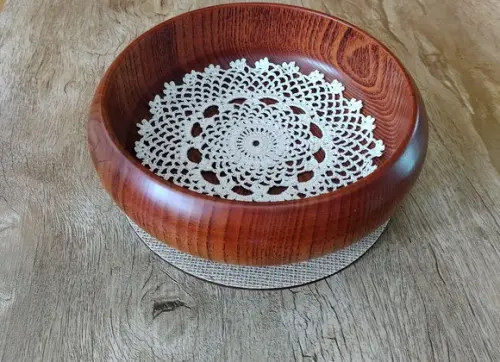 Bowl M Com Crochê E Base De Juta