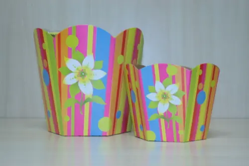 Cachepot P - Fleurs