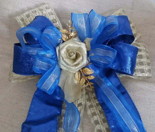 Laço Dourado | Azul Metalizado