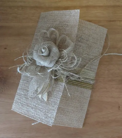 Cartão Convite - Flor de Juta