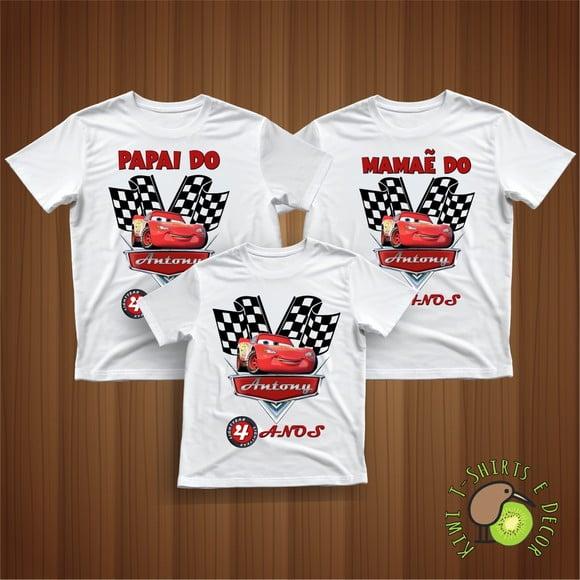 Camiseta Carros Disney Relâmpago Mcqueen