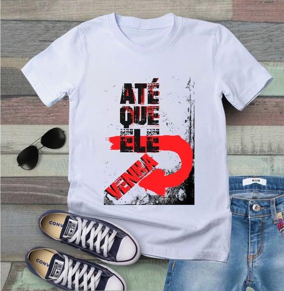 Camiseta Evangélica Gospel até Que Ele Venha Cristo