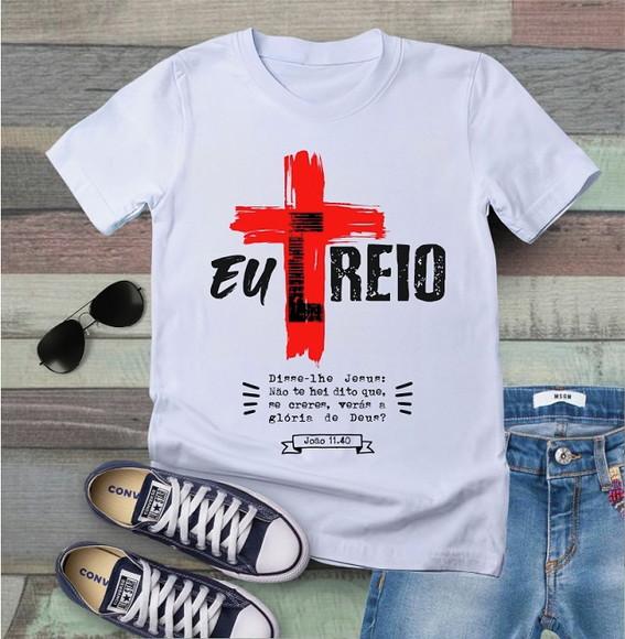 Camiseta Evangélica Gospel T-shirt Eu Creio