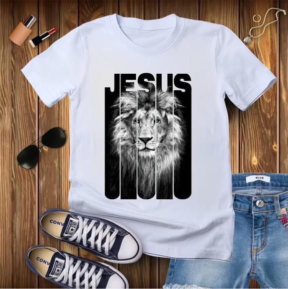 Camiseta Evangélica Gospel Cristã Leão Jesus