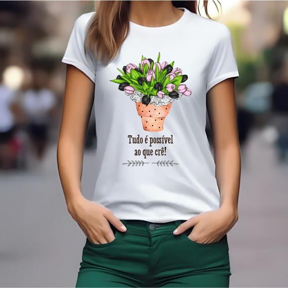 Camiseta Frase Feminina