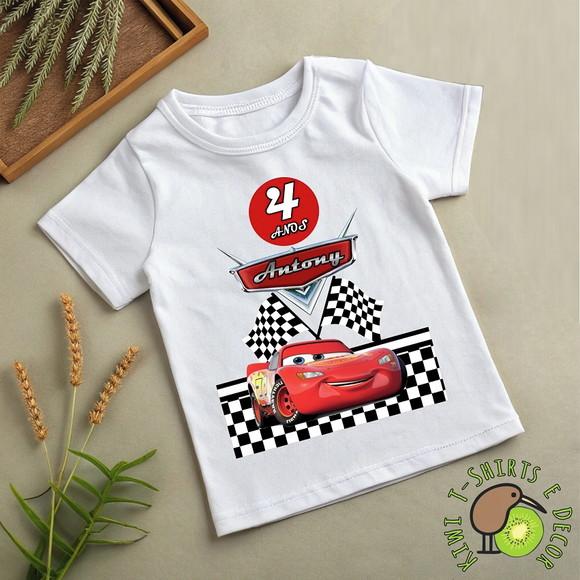 Camiseta Carros Aniversário Infantil