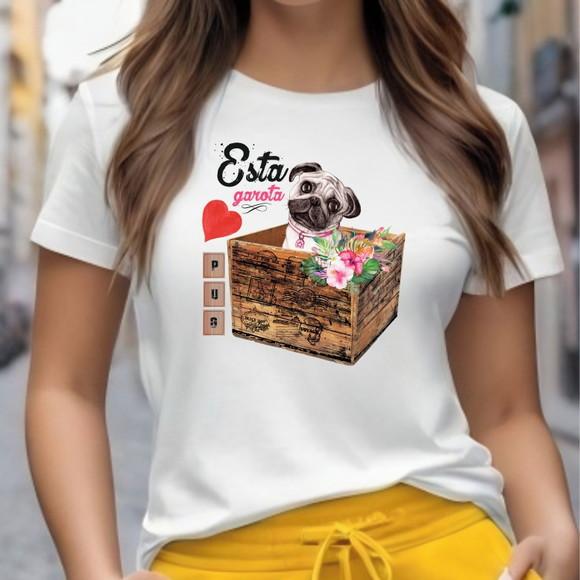 Camiseta Pug Feminina