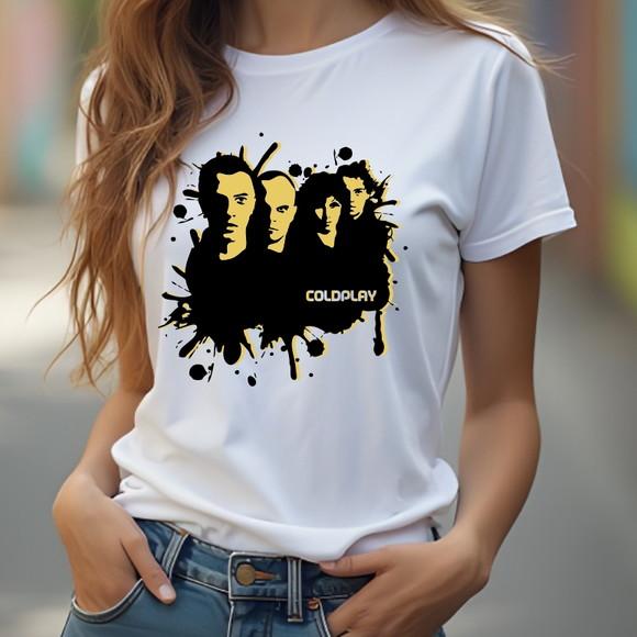 Camiseta Coldplay Rock Música