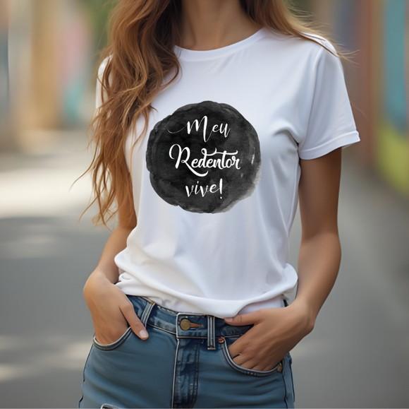 Baby Look Gospel Camiseta Redentor Jesus