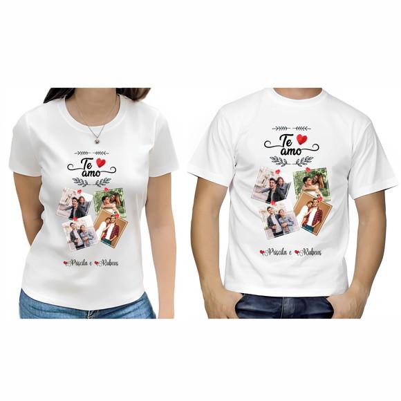 Camiseta Dia dos Namorados Kit 2 Camisetas