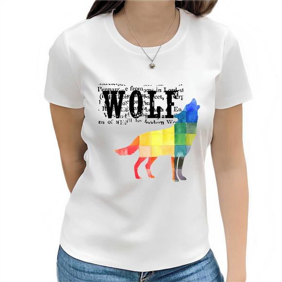 Camiseta Loba Feminina Básica Wolf