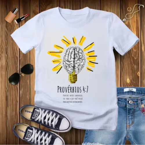 Camiseta Provérbios Sabedoria Evangélica Gospel