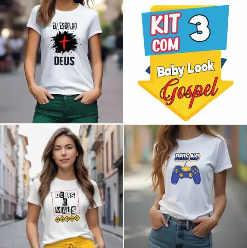 Camiseta Personalizada Feminina Evangélica Gospel