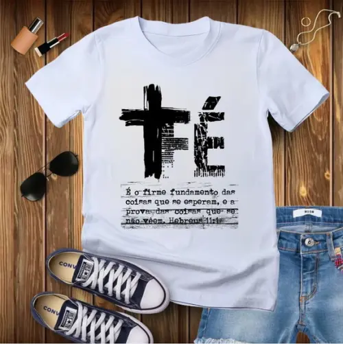 Camiseta Fé Evangélica Gospel Cristã