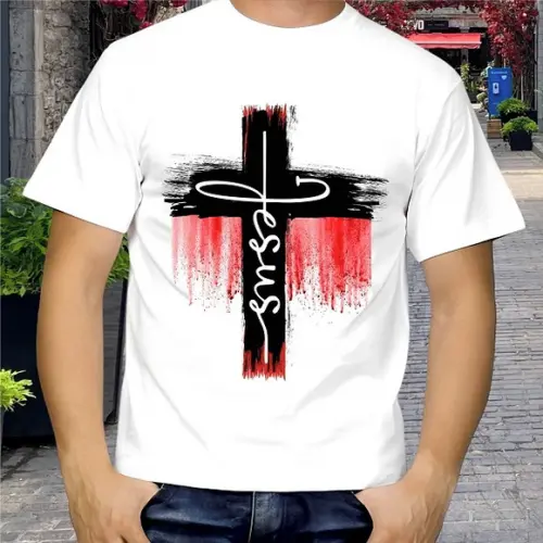 Camiseta Evangélica Gospel Jesus Cruz T-shirt