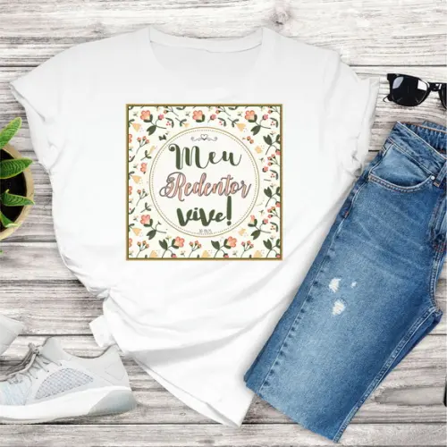 Camiseta Frase Evangélica Gospel Cristo