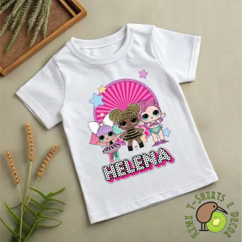 Camiseta Aniversário Infantil Lol Surprise