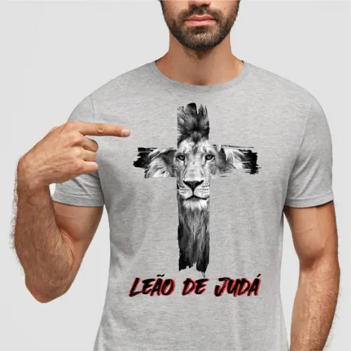 T-shirt Camiseta Jesus Leão de Judá Evangélica Gospel
