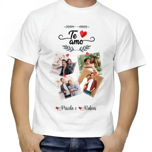 Camiseta Dia dos Namorados com Fotos
